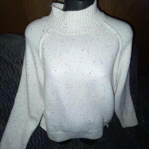 Speckled Turtleneck Sweater